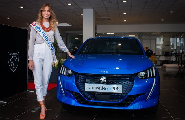 Franciaország szépe egy villany 208-ast kapott a Peugeot-tól