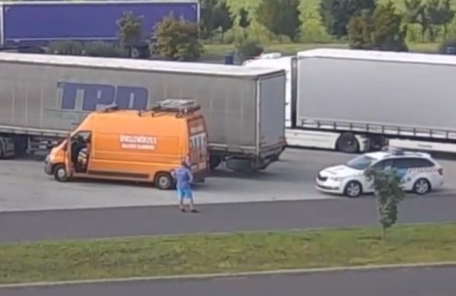 Utolérte az útellenőr az egyik közutas baleset okozóját!