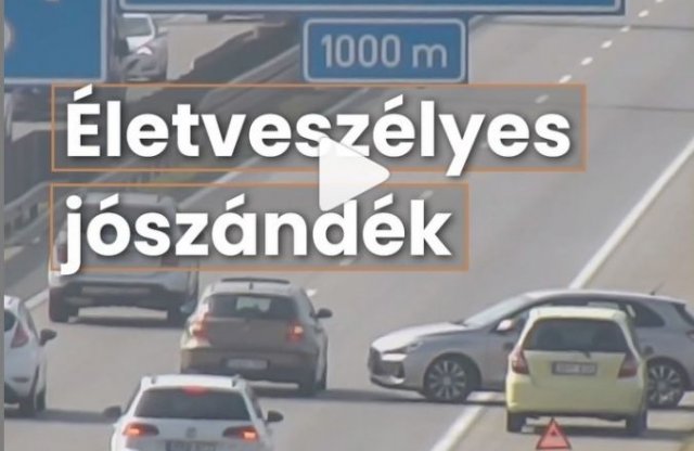 Újabb rémisztő videó a Magyar Közúttól!