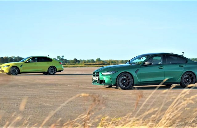 Gyorsulási versenyen a BMW M3 összkerékhajtással vs. nélküle