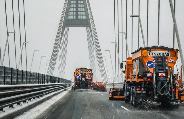 Téli üzemmódra vált a Magyar Közút