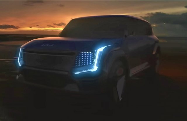 Új képeket mutatott a Kia a hamarosan debütáló EV9-ről!