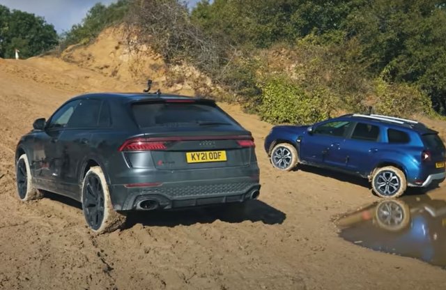 Dacia Duster az Audi RS Q8 ellen! A nap videója!