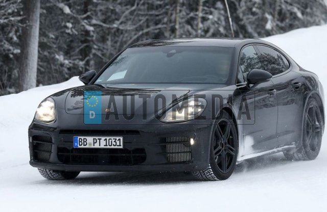 Hóban-fagyban tiporják a Porsche Panamera frissített változatát
