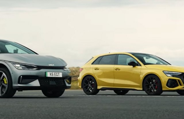 Ki a gyorsabb: az EV6 GT vagy az Audi RS 3?