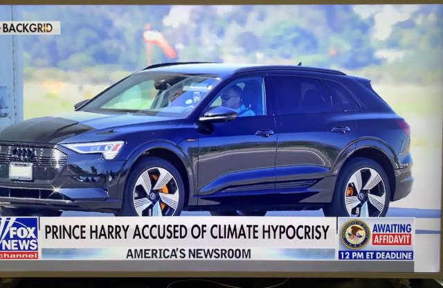 Benzinzabálónak nézte a riporter Harry herceg elektromos Audiját