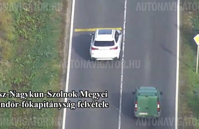 Előre szóltak a drónról a rendőrök, mégis előztek a záróvonalon
