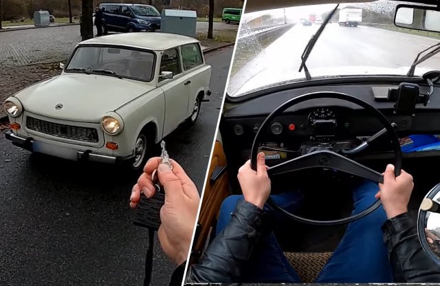 Élmény vagy rettegés? Padlógázon egy Trabantban az Autobahnon!