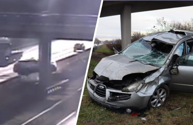 Forgalommal szemben az autópályán okozott balesetet egy Audival