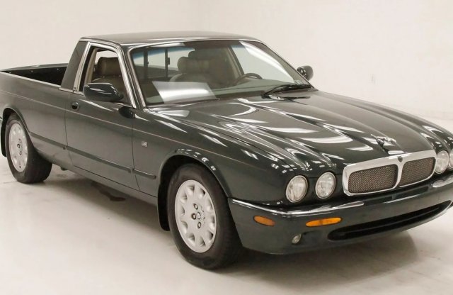 Arisztokrata kezeslábasban, eladó egy Jaguar XJ pickup
