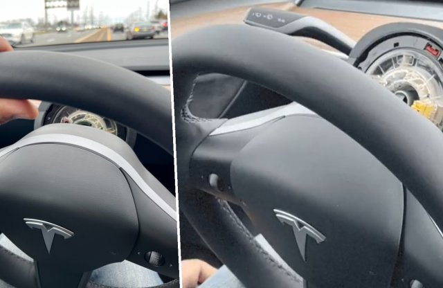 Amikor az egy hetes Teslának leesik a kormánya menet közben
