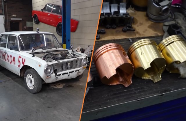 Vajon beindul a Zsiguli a házibarkács, 1,5 kilós rézdugattyúval?