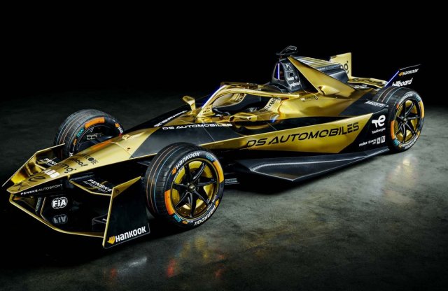 Aranyszínben pompázik a DS új Formula-E versenyautója