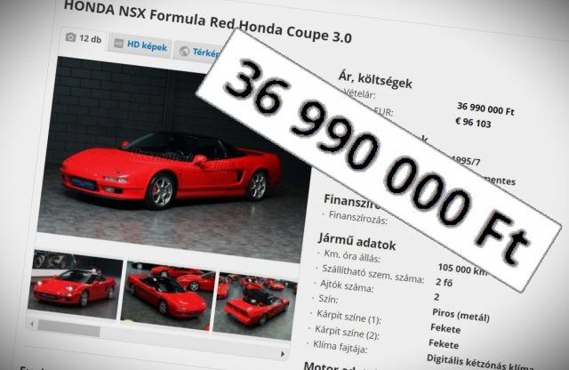 37 milliót kérnek ezért az 1995-ös Hondáért!