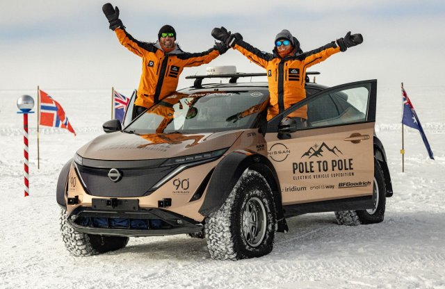 Elérte a Föld mindkét „sarkát” egy villanyautó!