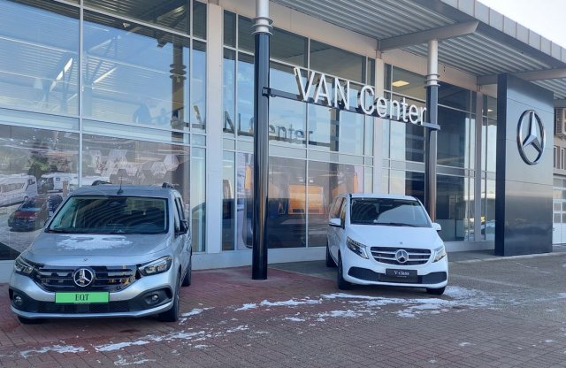 Hatalmas bemutatótermet nyitott haszongépjárműveinek a Mercedes