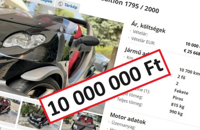 Nem elírás: 10 milliót kérnek ezért a 19 éves smartért!
