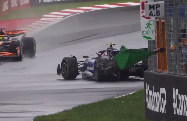 Kanadában is autót tört az F1 fekete báránya