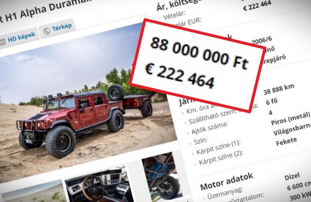 Neked megérne 88 milliót az igazi Hummer életérzés?
