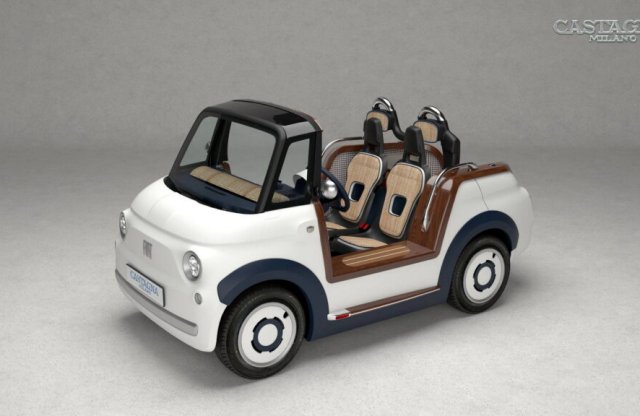 Tovább vetkőzött a Fiat Topolino, már teteje sincs a kisautónak