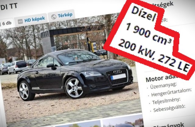 Nincs pénzed egy újabb Audi TT-re? Építs magadnak egy dízelt!