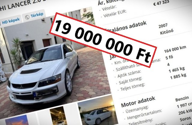 19 milliót kérnek itthon ezért a 17 éves Mitsubishiért!