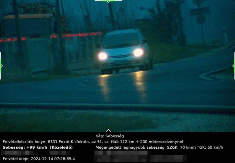 Esőben is rádupláztak a sebességhatárra, mutatjuk, mennyibe került!