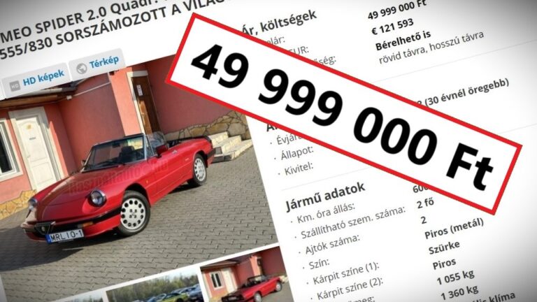 Kéne ez az öreg Alfa Romeo 50 millió forintért?