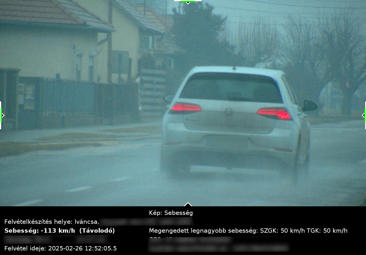 Két órán belül négyszer szaladt bele egy traffipaxba Iváncsán, ennyit fizet!