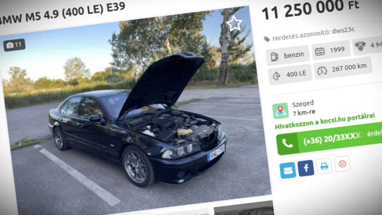 Mi kerül 11 millió forintba egy 26 éves 5-ös BMW-n? Íme a válasz!