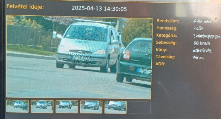 Tudta, hogy mérnek, de kétszer is beleszaladt ugyanabba a traffipaxba