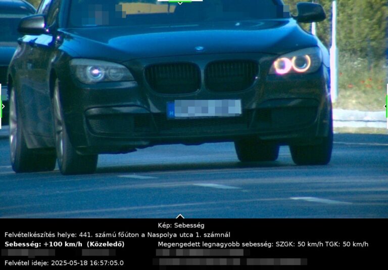 Három autós is ráduplázott a sebességhatárra Bács-Kiskun vármegyében