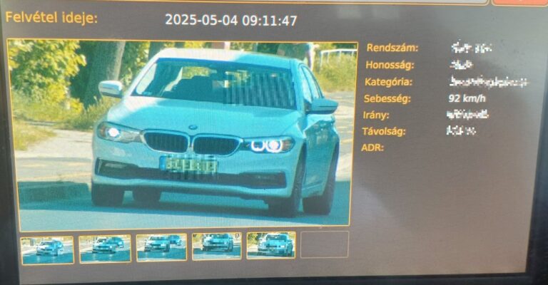 Zöld rendszámos BMW-vel száguldozott Salgótarjánban, ennyibe fájt neki!