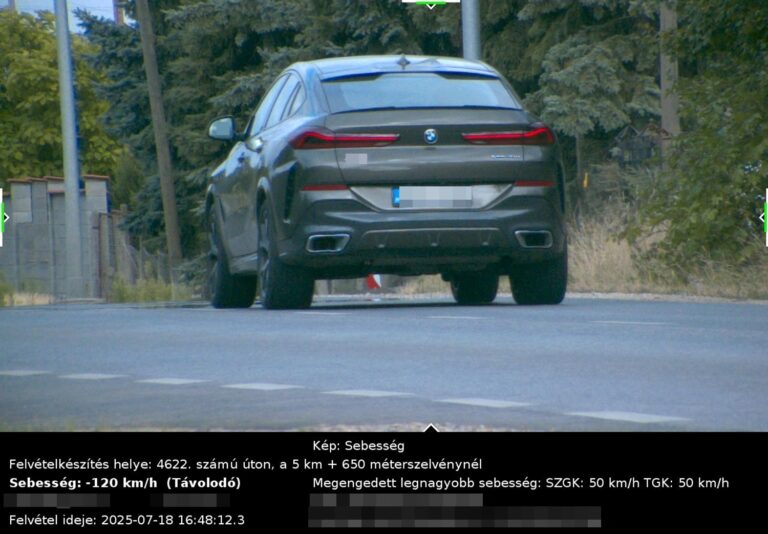 Komoly bírság lett a vége a száguldozásnak!