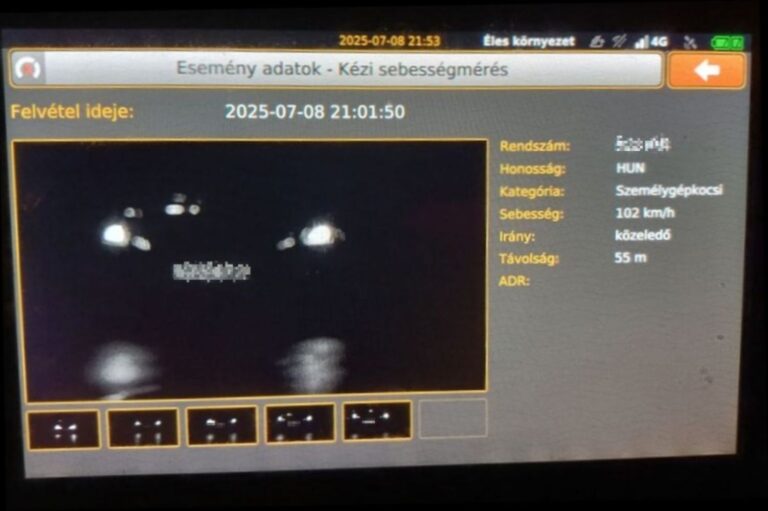 Ha azt hiszed, hogy éjjel nem lát a traffipax, akkor tévedsz