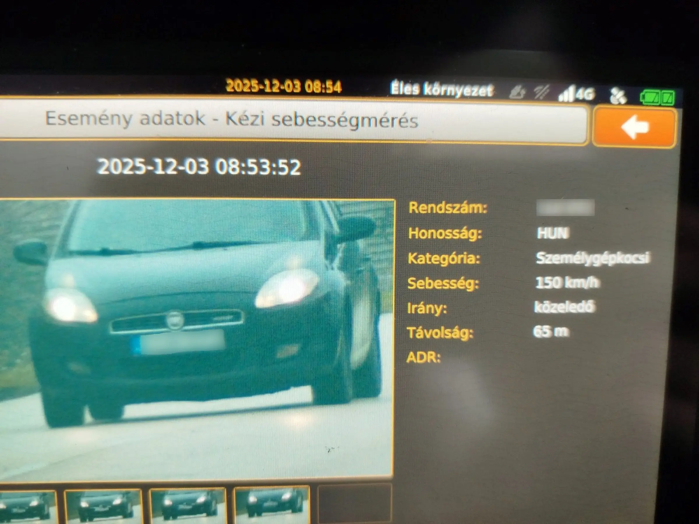 Lakott területen belül 150 km/órával fotózták le, elképesztő, mit mondott a rendőröknek!