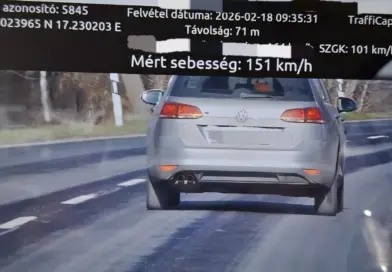 Egyetlen nap alatt 47 gyorshajtó Veszprém vármegyében: íme a legkomolyabb!