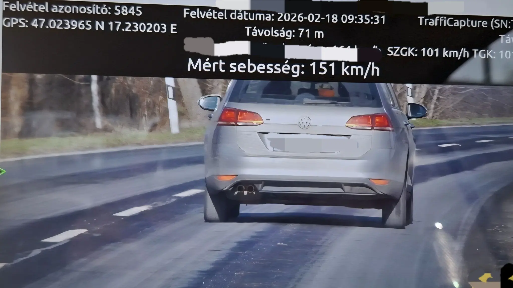 Egyetlen nap alatt 47 gyorshajtó Veszprém vármegyében: íme a legkomolyabb!