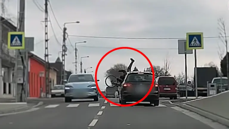 Elütötték a zebrán áttekerő kerékpárost, íme a tanulságos videó!
