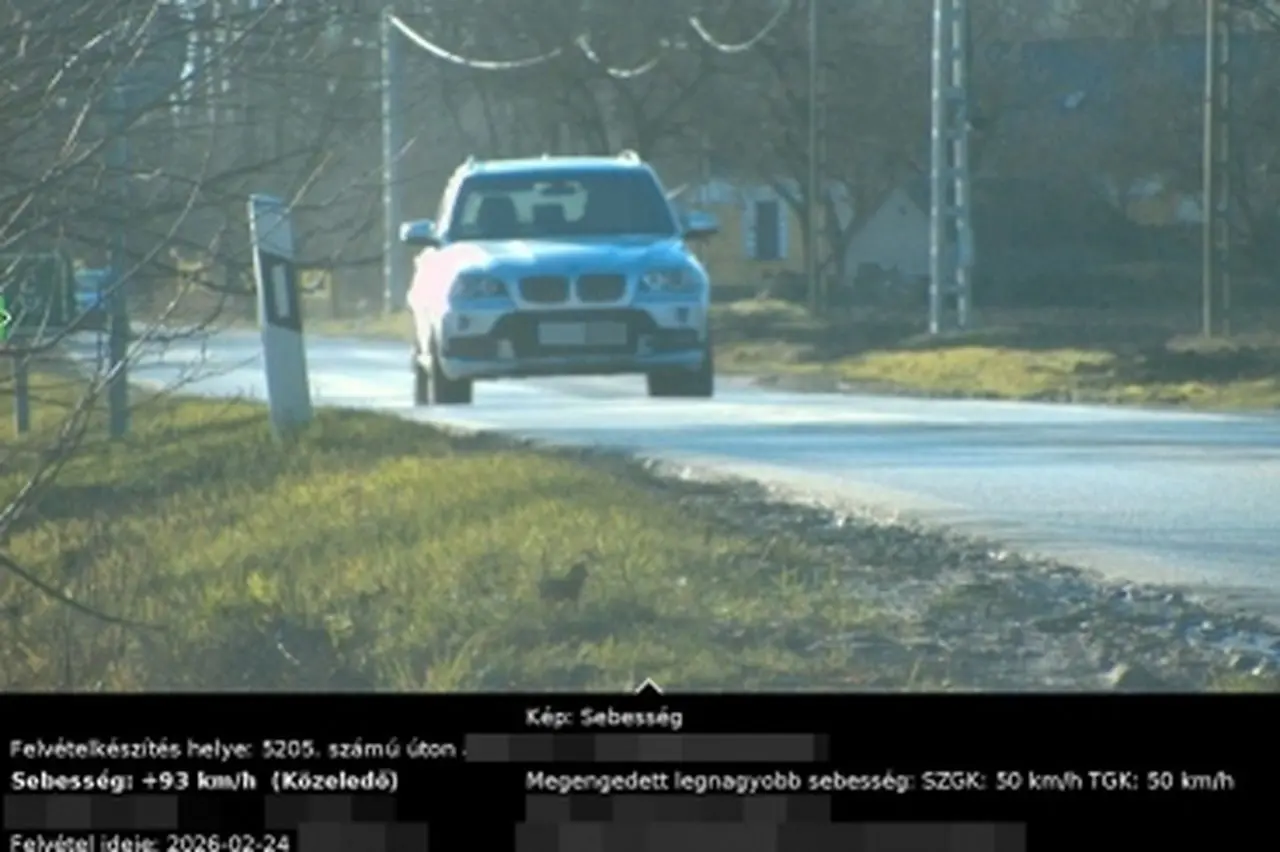 Hiába az 50-es tábla, nem mindenkit érdekelt! Mutatjuk, mekkora bírság lett a vége!