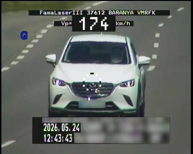 174 km/óráig taposta a japán SUV-nak! Jókora bírság lett a vége!